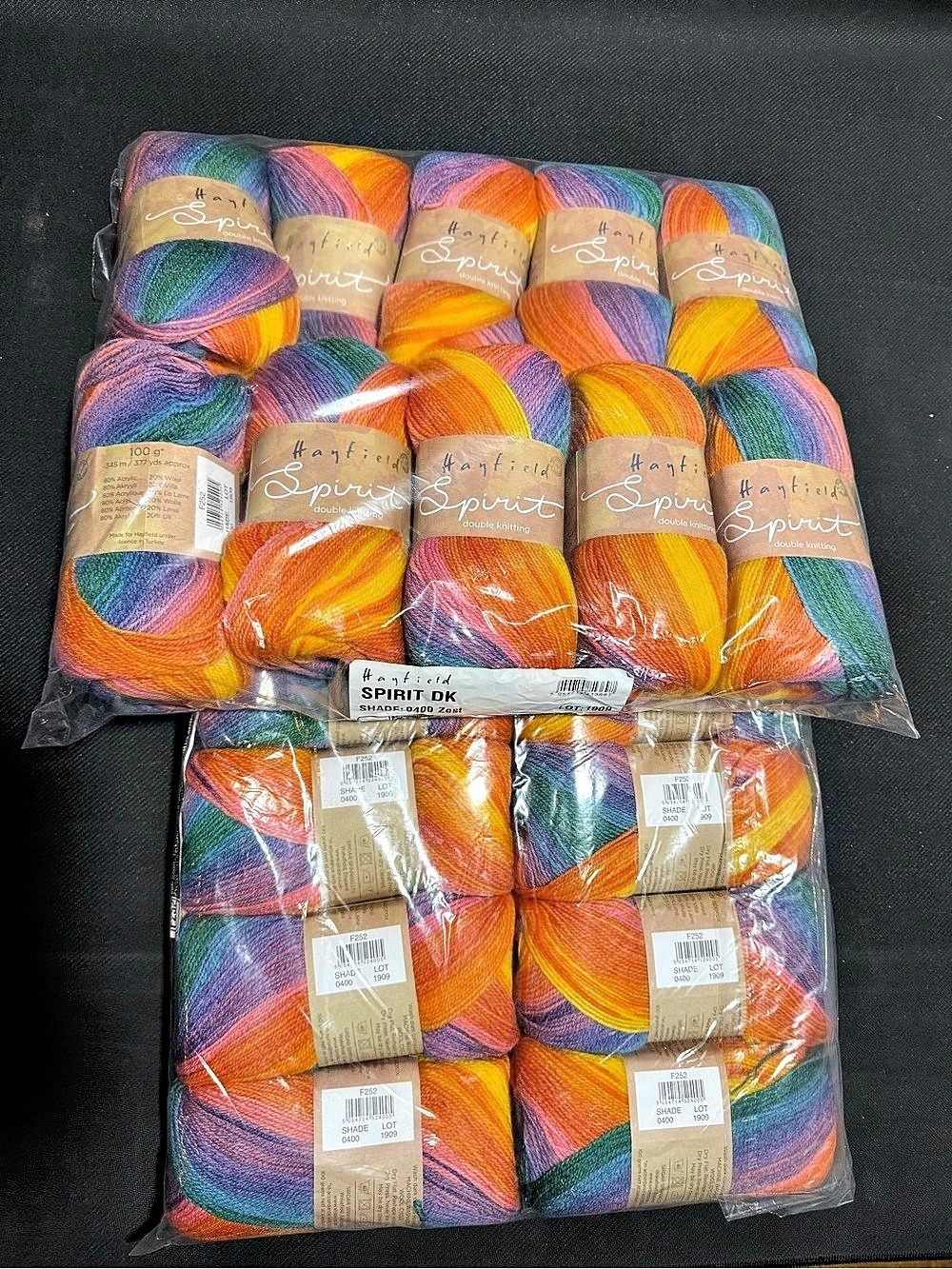 Hayfield Spirit Self Patterning DK Lot NWT